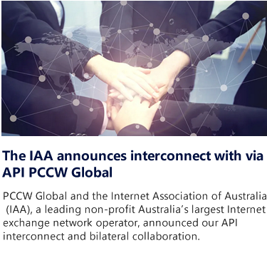 The IAA announces interconnect with via 
API PCCW Global