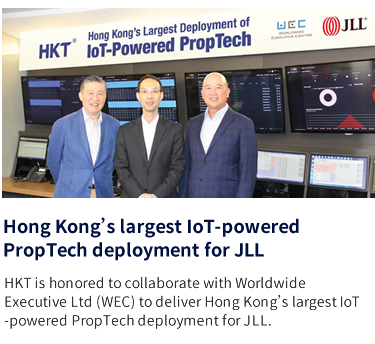 Hong Kong’s largest IoT-powered 
PropTech deployment for JLL